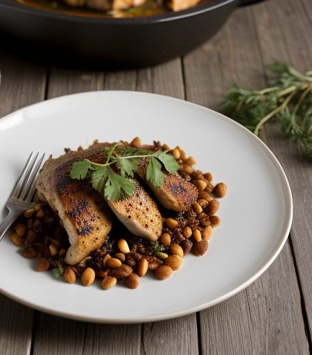Mexican Chicken W/Pine Nuts recipe image