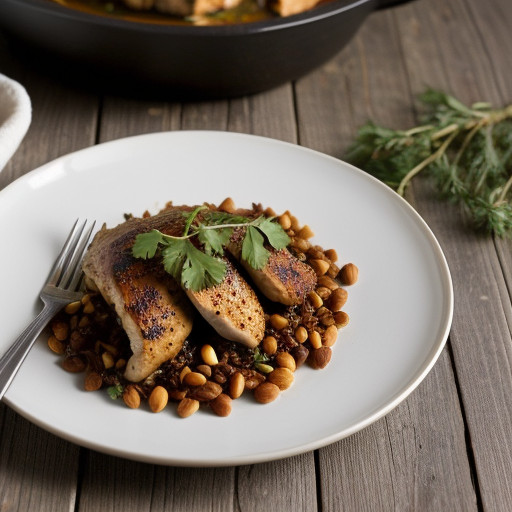 Mexican Chicken W/Pine Nuts recipe image