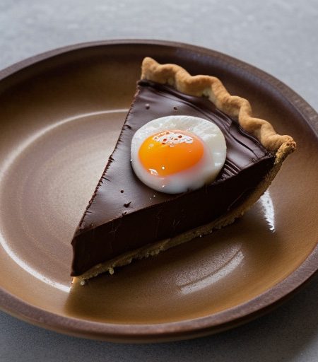 Mexican Chocolate Pie...magazine recipe image