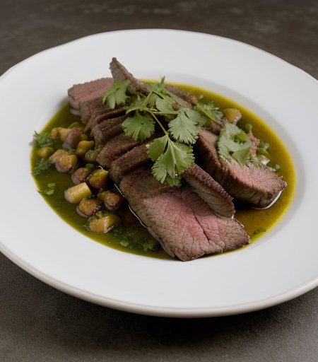 Mexican Flank Steak With Mock Tamales recipe image