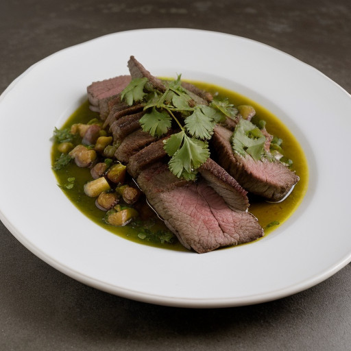 Mexican Flank Steak With Mock Tamales recipe image