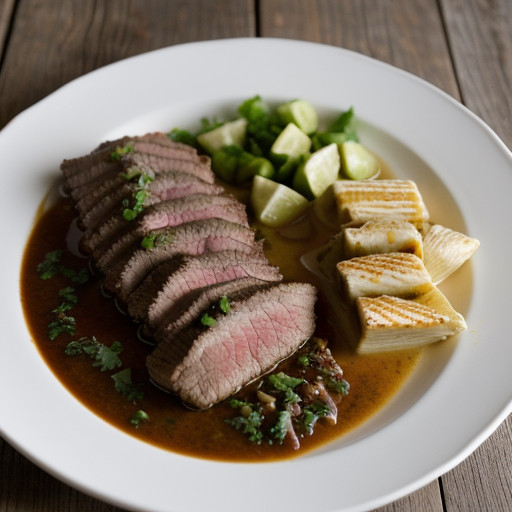 Mexican Flank Steak With Mock Tamales recipe image