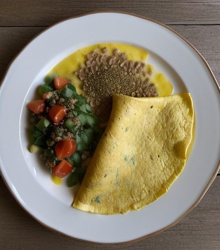 Mexican Omelet With Chicken recipe image