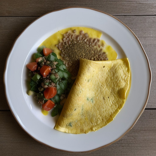 Mexican Omelet With Chicken recipe image