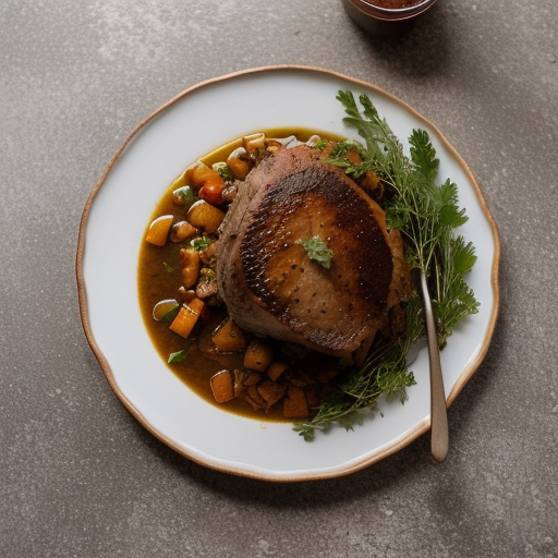 Mexican Pork Roast Cooked in Beer W/ Green Sa recipe image