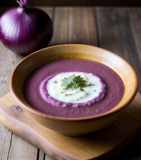 Mexican Red Onion Soup (Vegan recipe image