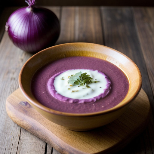 Mexican Red Onion Soup (Vegan recipe image