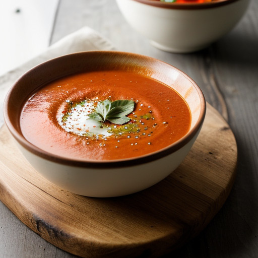 Mexican Red Pepper & Tomato Soup recipe image