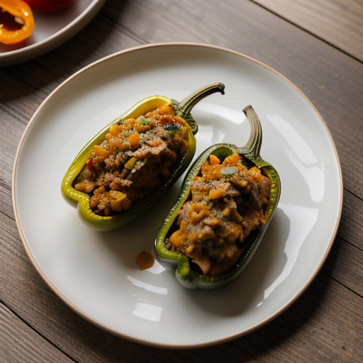 Mexican Stuffed Peppers (Chiles Rellenos recipe image