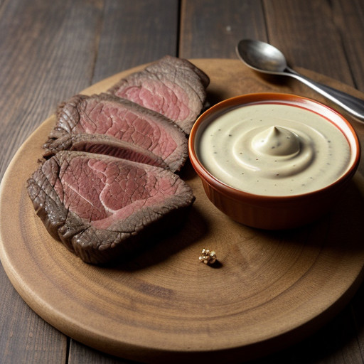 Michigan Beef Steak With Chili-Corn Sauce recipe image