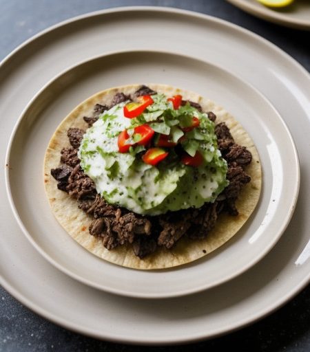 Microwave: Beef-Topped Tostadas recipe image