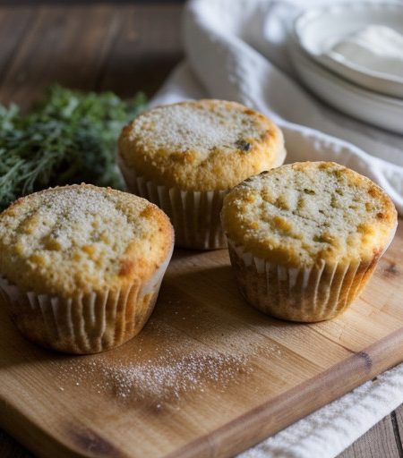 Microwave Parmesan Herb Muffins recipe image