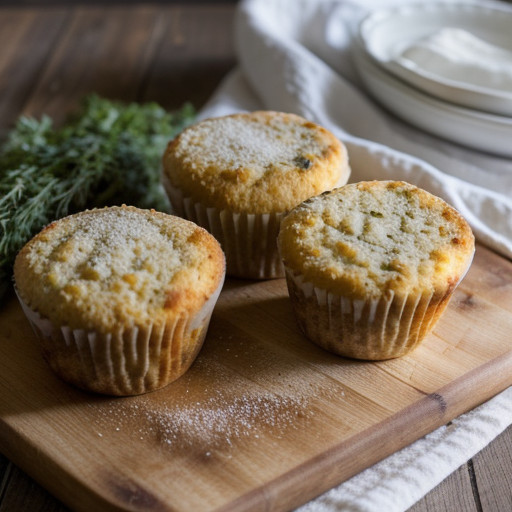 Microwave Parmesan Herb Muffins recipe image
