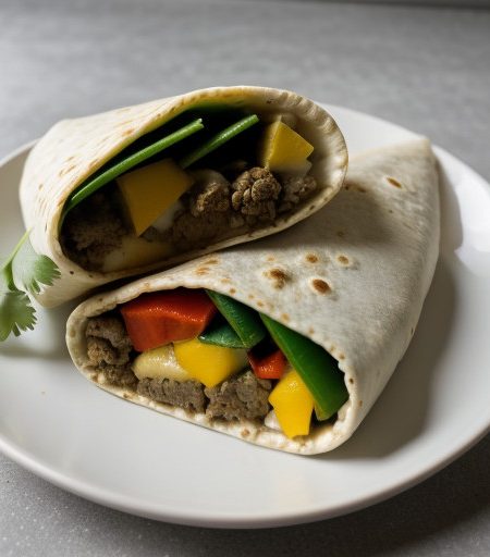 Microwave: Vegetable Burritos recipe image