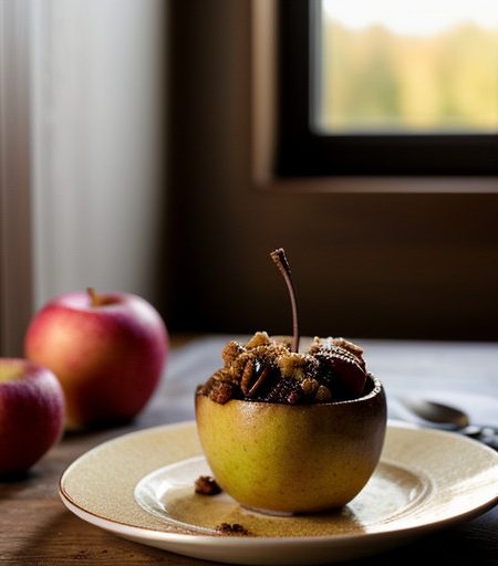 Microwaved Norwegian Baked Apples recipe image