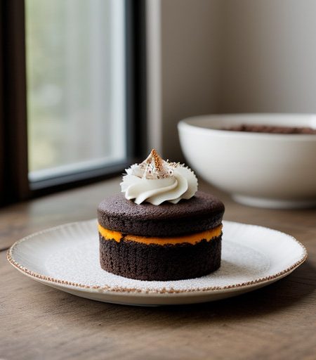 Milk Chocolate-Orange Cakes 2 recipe image