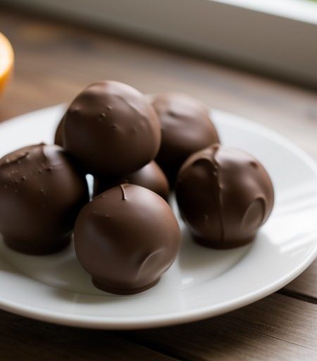 Milk Chocolate and Orange Truffles recipe image
