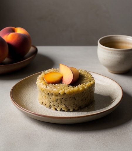 Millet-Peach Pudding recipe image