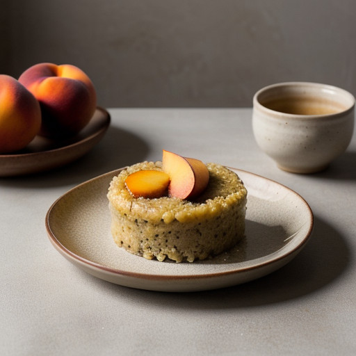 Millet-Peach Pudding recipe image