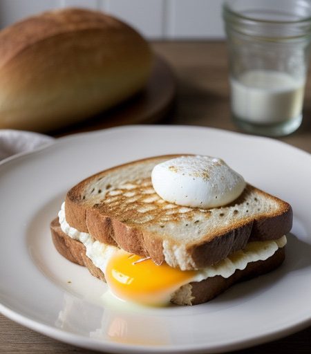 Mimi's French-Toasted Cottage Cheese Sandwich recipe image