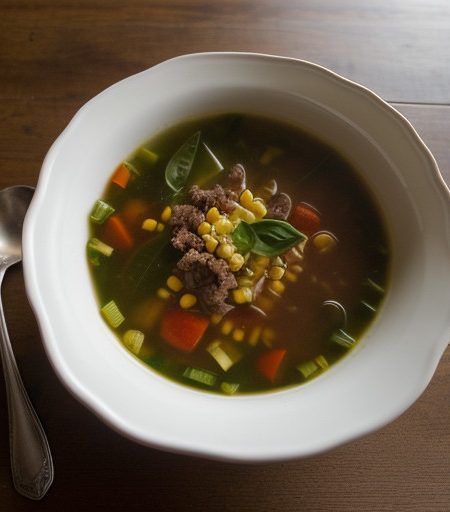 Minestrone Soup With Ground Beef recipe image