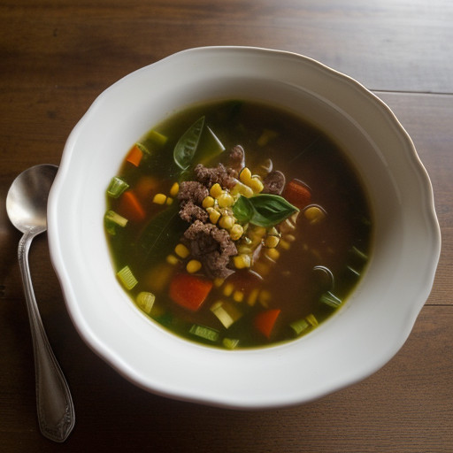 Minestrone Soup With Ground Beef recipe image