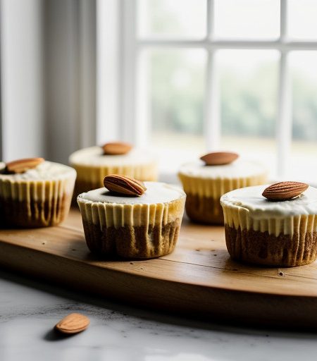 Mini Almond Cheesecakes recipe image