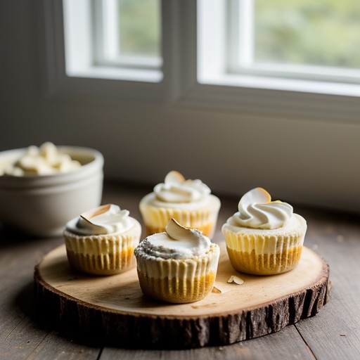 Mini Almond Cheesecakes recipe image