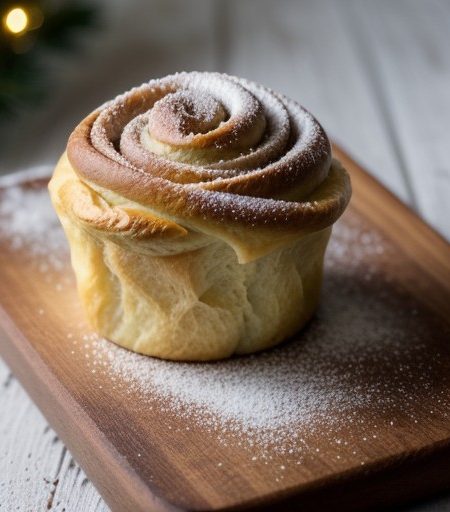 Mini-Cinnamon Christmas Tree Rolls recipe image