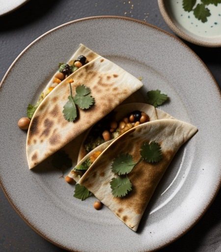 Mini Shrimp and Black Eyed Pea Quesadillas recipe image
