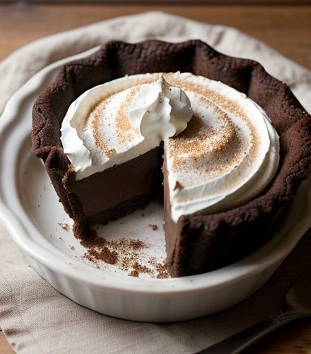 Miniature Chocolate-Peanut Butter Pies recipe image