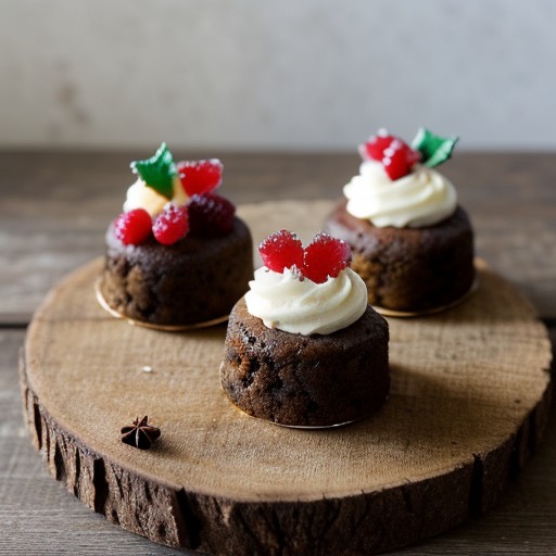 Miniature Christmas Fruitcakes recipe image