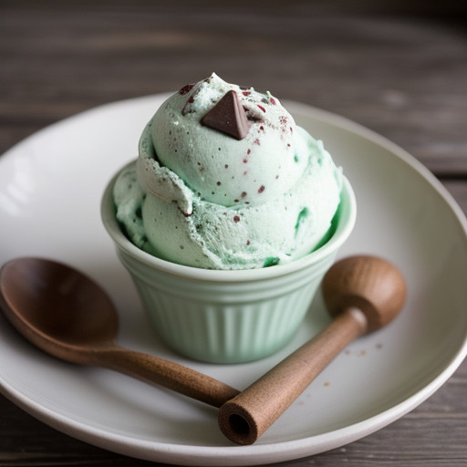Mint Chocolate Chip Ice Cream recipe image