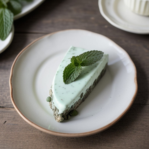 Mint Chocolate Chip Marquise With Creme De Ca recipe image