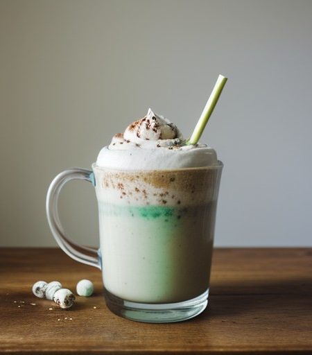 Mint Chocolate Chip Milk Shake recipe image