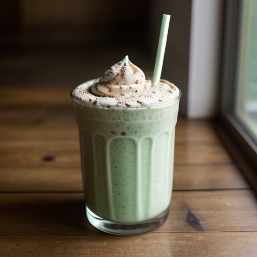 Mint Chocolate Chip Milk Shake recipe image