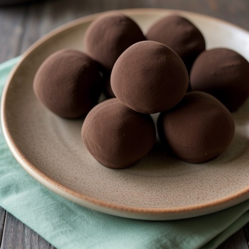 Mint-Chocolate Truffles (Lowfat recipe image