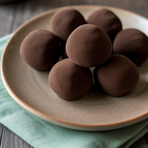 Mint-Chocolate Truffles (Lowfat recipe image