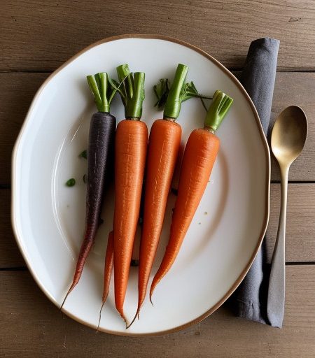Mint-Glazed Carrots & Snow Peas recipe image
