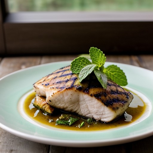 Mint-Rubbed Chicken With Lemon-Raisin Vinaigrette recipe image