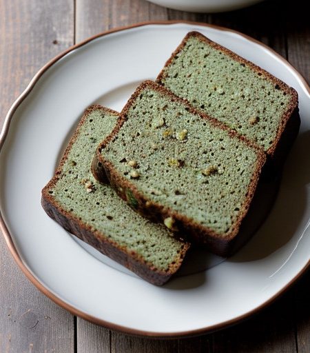 Mint and Black Pepper Loaf With Pistachio Topping recipe image