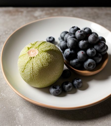 Minted Cantaloup & Blueberries recipe image