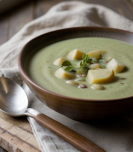Minted Pea & Potato Soup recipe image