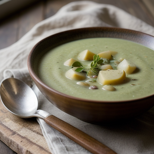 Minted Pea & Potato Soup recipe image