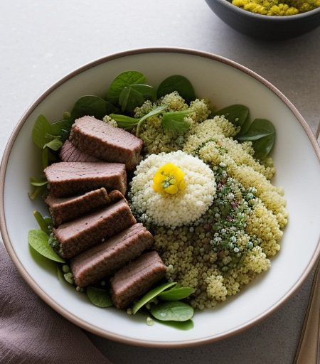 Minty Couscous & Pork Salad recipe image