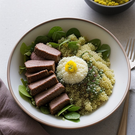 Minty Couscous & Pork Salad recipe image