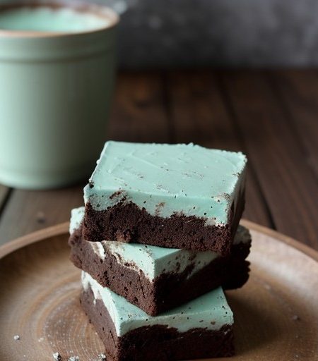 Minty Fudge Brownies recipe image