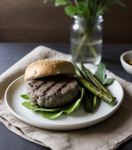 Minty Lamb Burgers recipe image