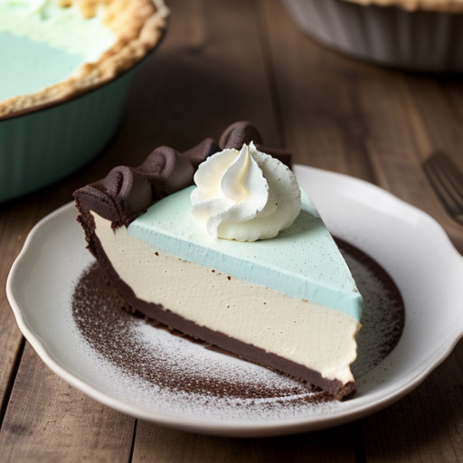 Minty Mousse Pie Au Chocolat recipe image
