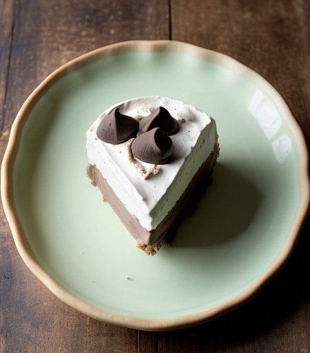 Minty Mousse Pie Au Chocolat recipe image